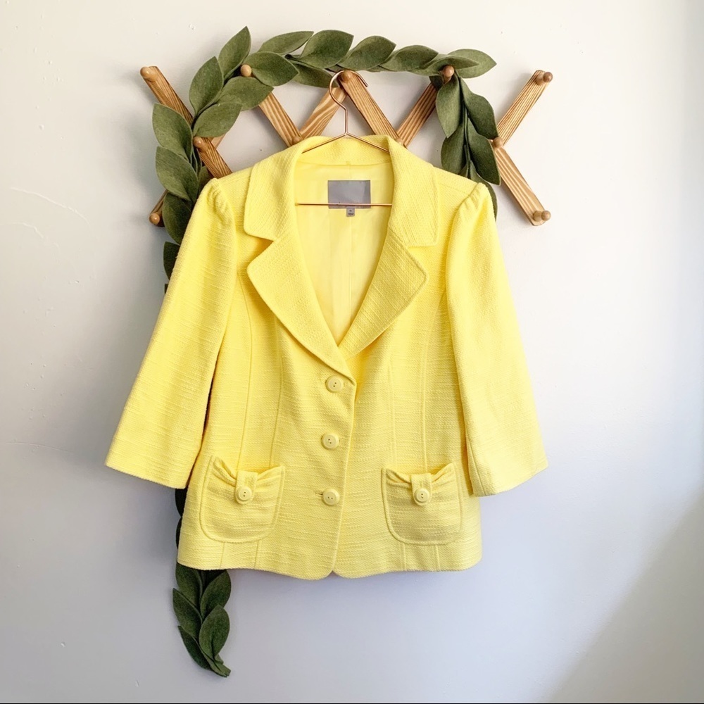 Classiques Entier Yellow Textured Jacket